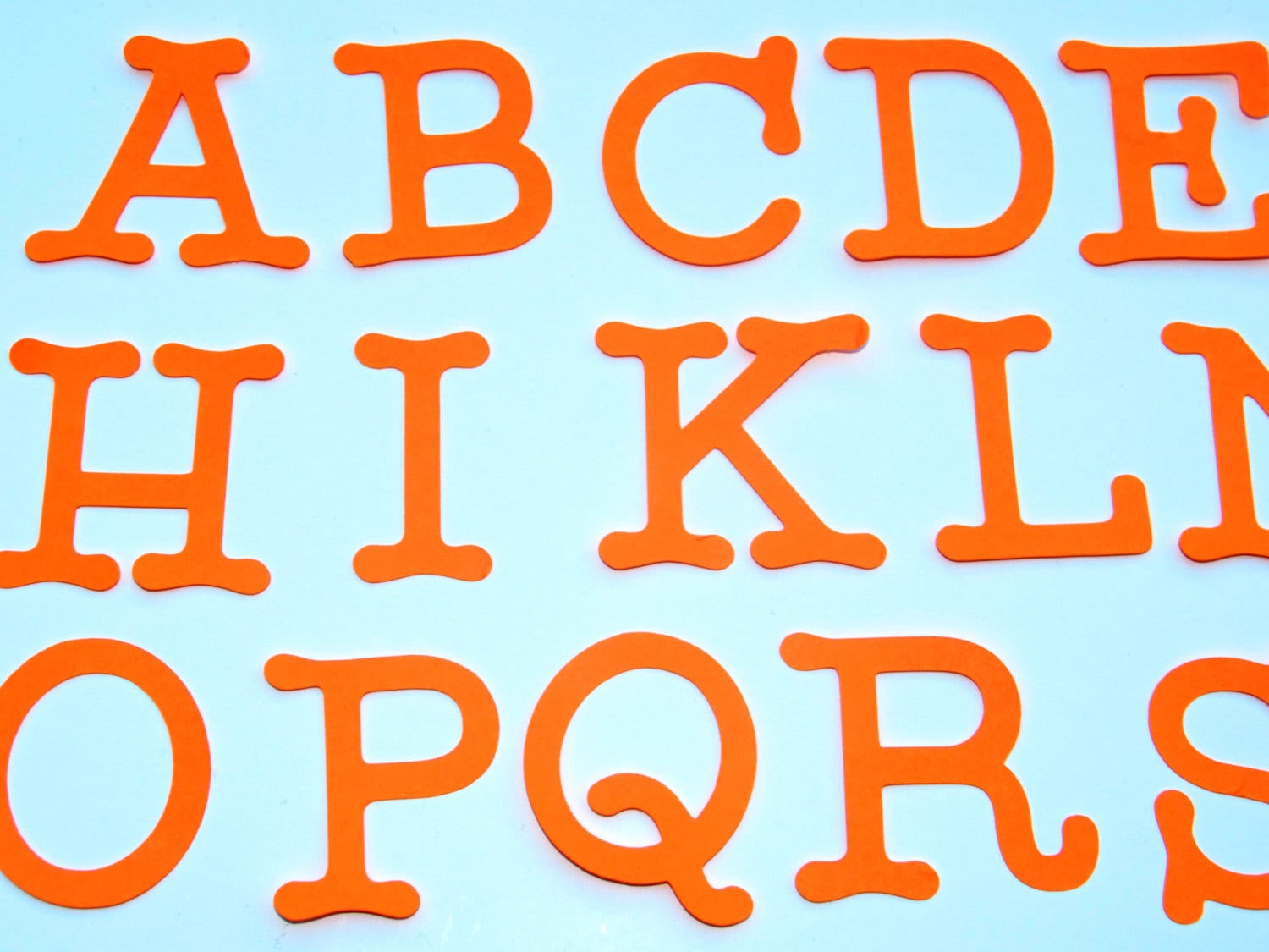 Die Cut Letters Uppercase alphabet letters size from