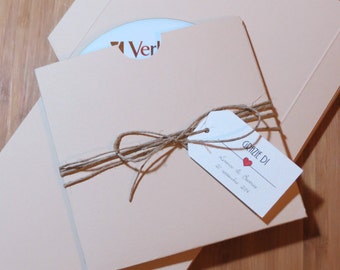 10 custodie personalizzabili per cd/dvd, design "envelope"