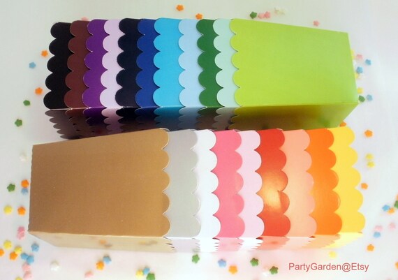 150 Colored popcorn boxes treats favors - Your Choice of Colors Il_570xn