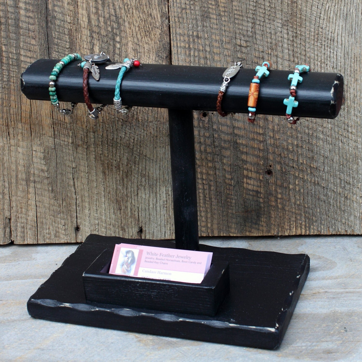 Bracelet Display Business Card Holder by JimHarmonDesigns