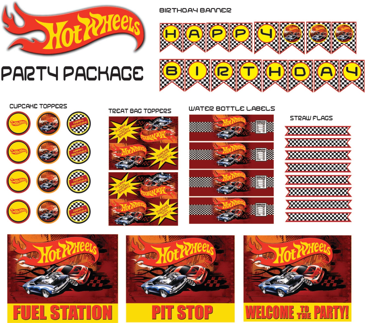 Hot Wheels Birthday Party Free Printables Fuel