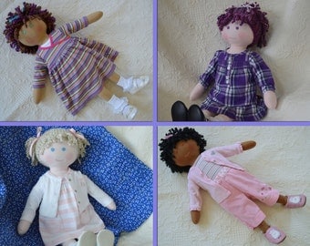 PDF Sewing Pattern - Cloth Doll 23" newborn size WhimsyKid sp0114