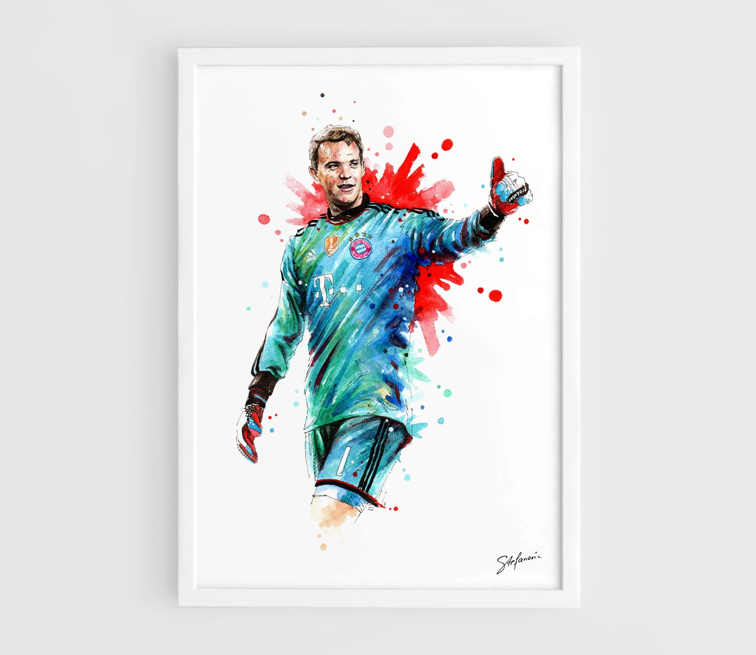 Manuel Neuer Bayern Munich A3 Wall Art Print Poster of the