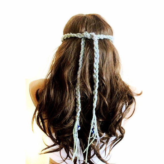 Items similar to Crochet Headband Boho bohemian Headband Hippie
