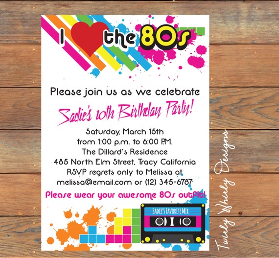 80 Birthday Invitations For Free 5