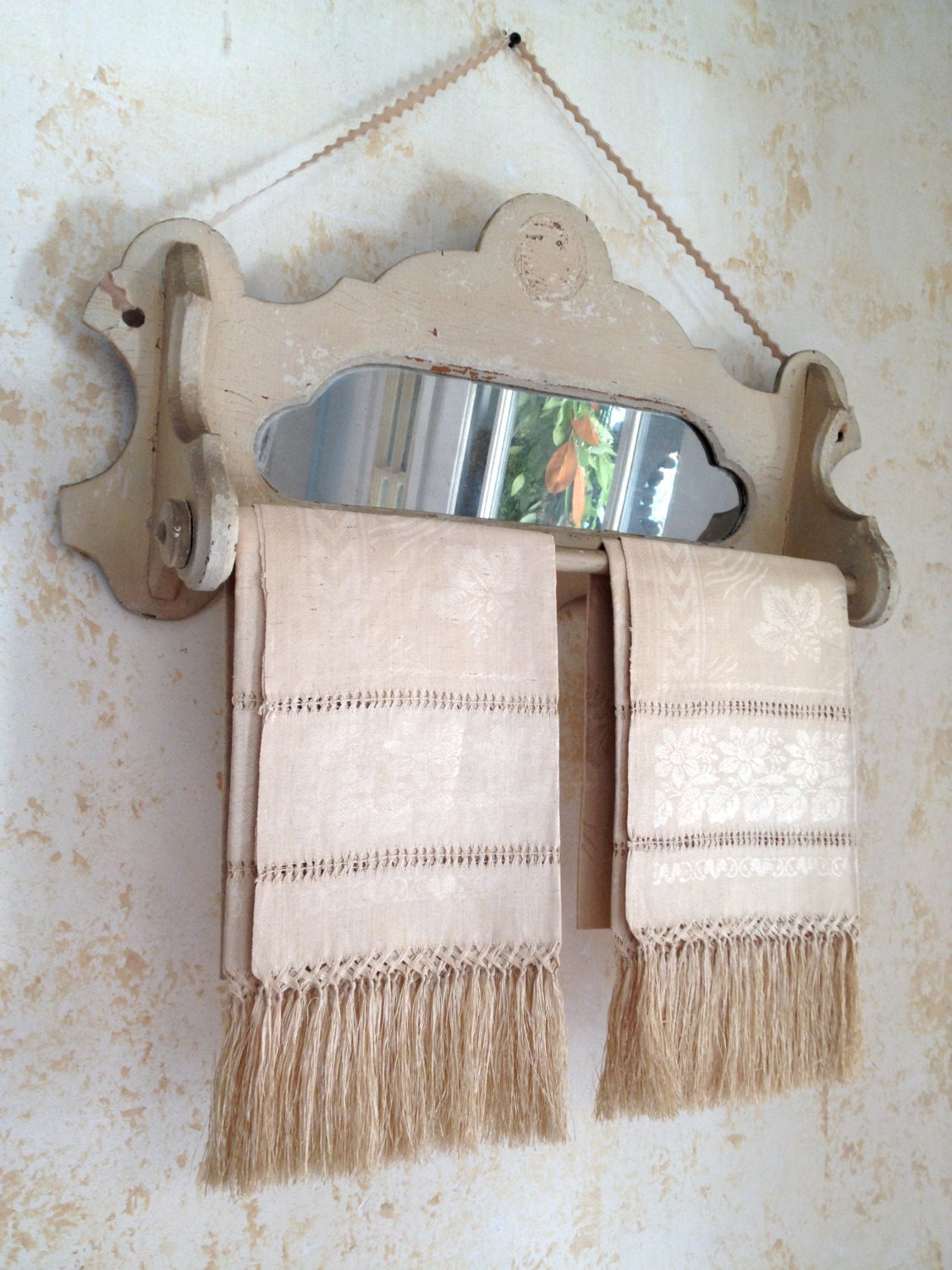 antique towel holder