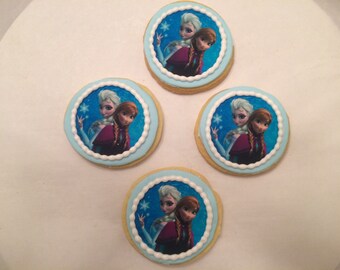 Items similar to Frozen Decorated Sugar Cookie Collection - Birthday