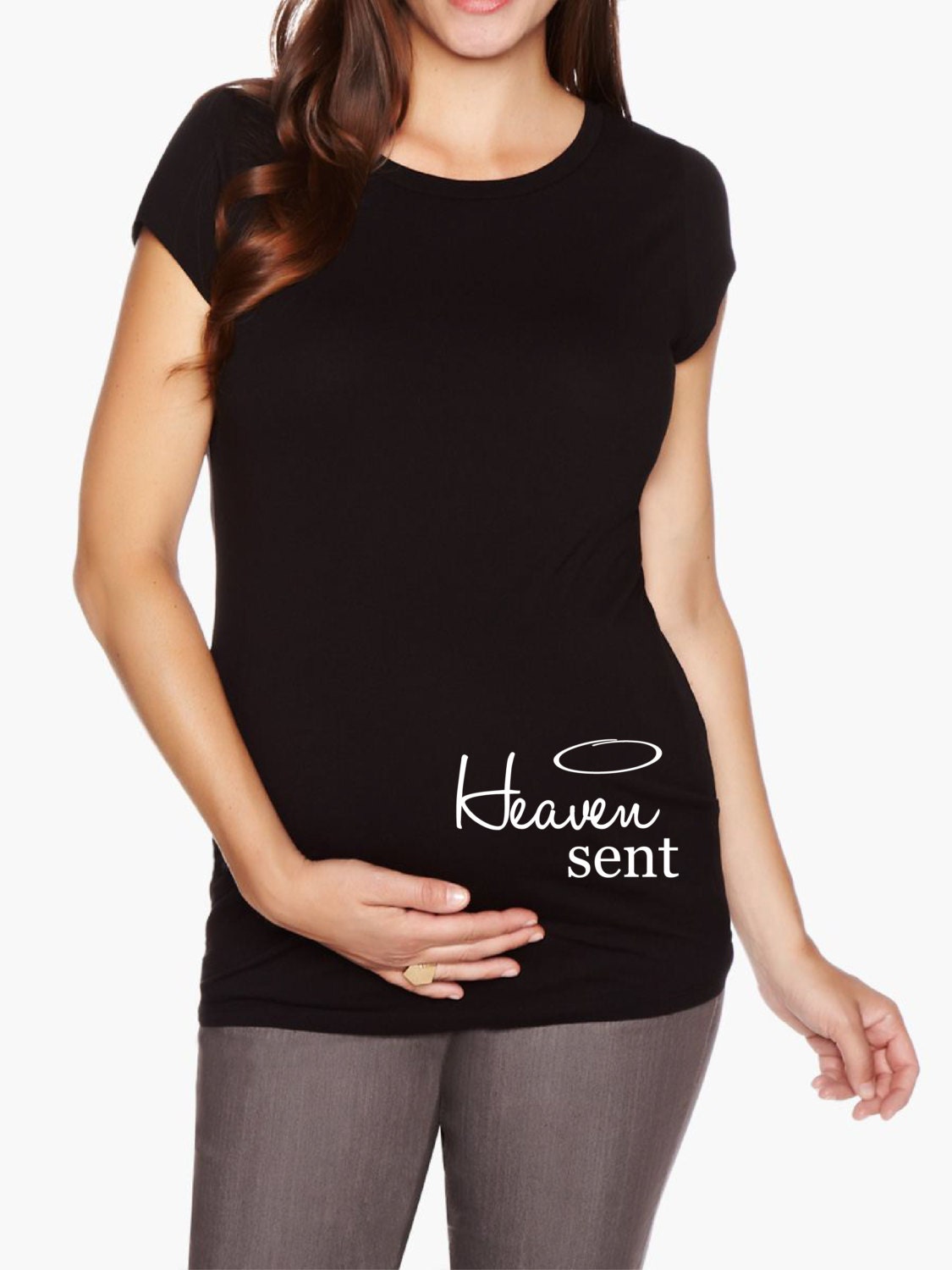 Maternity shirt Maternity t-shirt by BedonRondetPotiron on Etsy
