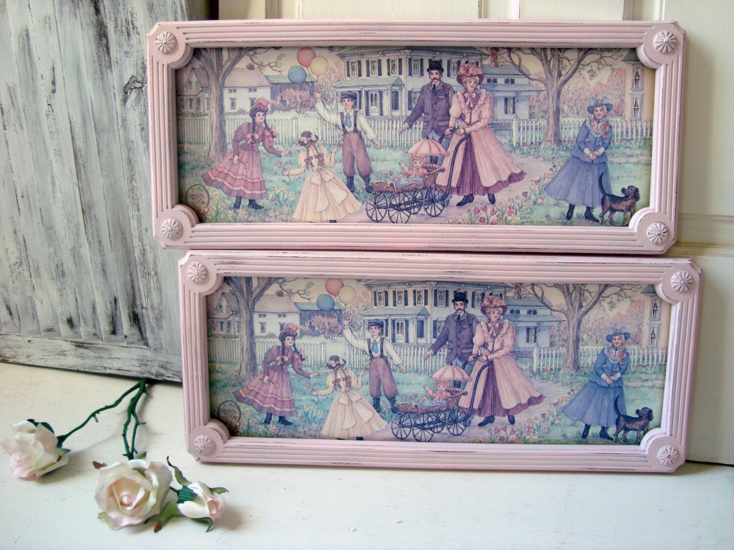 Vintage Homco Wall Hangings Joan Stier Art by WillowsEndCottage