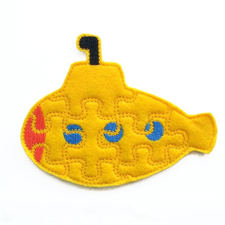 Kids Easy Puzzle Yellow Submarine Toddler by AnnsCraftHouse