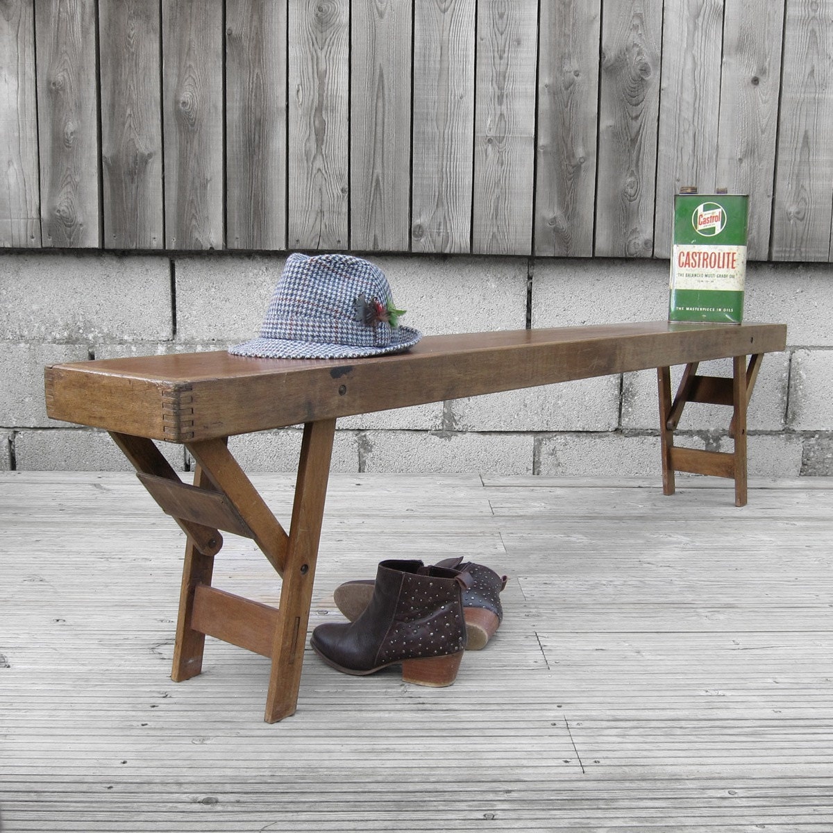 Antique Vintage Mid Century Wooden Farmhouse Old Antique Vintage Mid Century Wooden Farmhouse Old