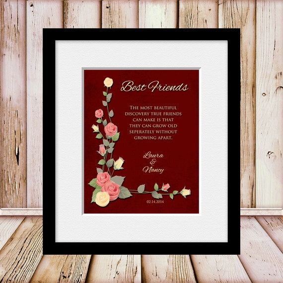 Personalized Best Friends Gift, Best Friends Birthday Gift, Best ...