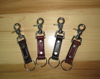 Free Ship Trigger Snap Leather Key Chains