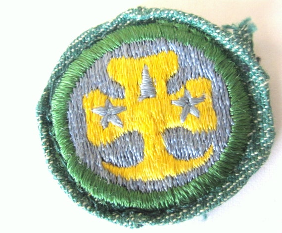 Vintage Intermediate Girl Scout Badge World By Allthingsgirlscout