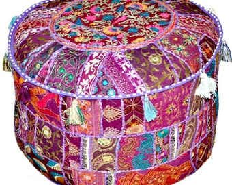 Popular items for indian pouf on Etsy