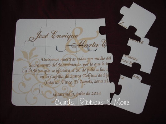 Puzzle Wedding Invitations 2