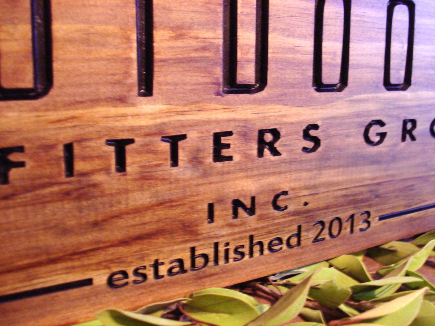 Carved Wooden Sign Craft Show Displays Business Logos