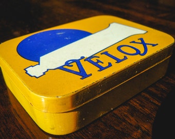 Boîte Publicitaire Vintage VELOX – Kit Réparation Vélo – Fabriqué En France