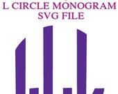 Download Letter "L" Circle Monogram SVG file