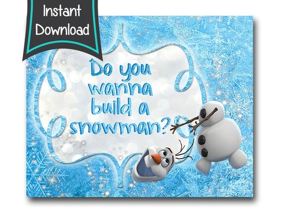 items similar to olaf sign do you wanna build a snowman