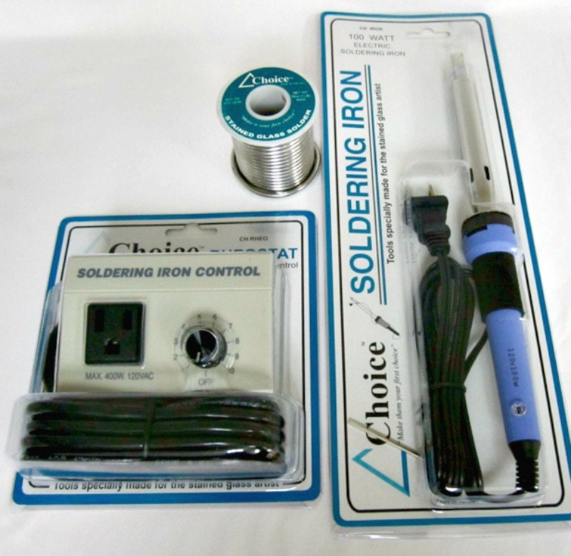 Stained Glass Soldering Start Up Kit 100 Watt Soldering Iron