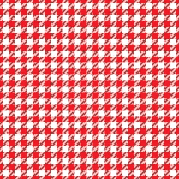 Red Gingham craft vinyl sheet HTV or Adhesive Vinyl red