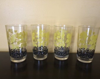 Set of Four Federal Glass Drinkware