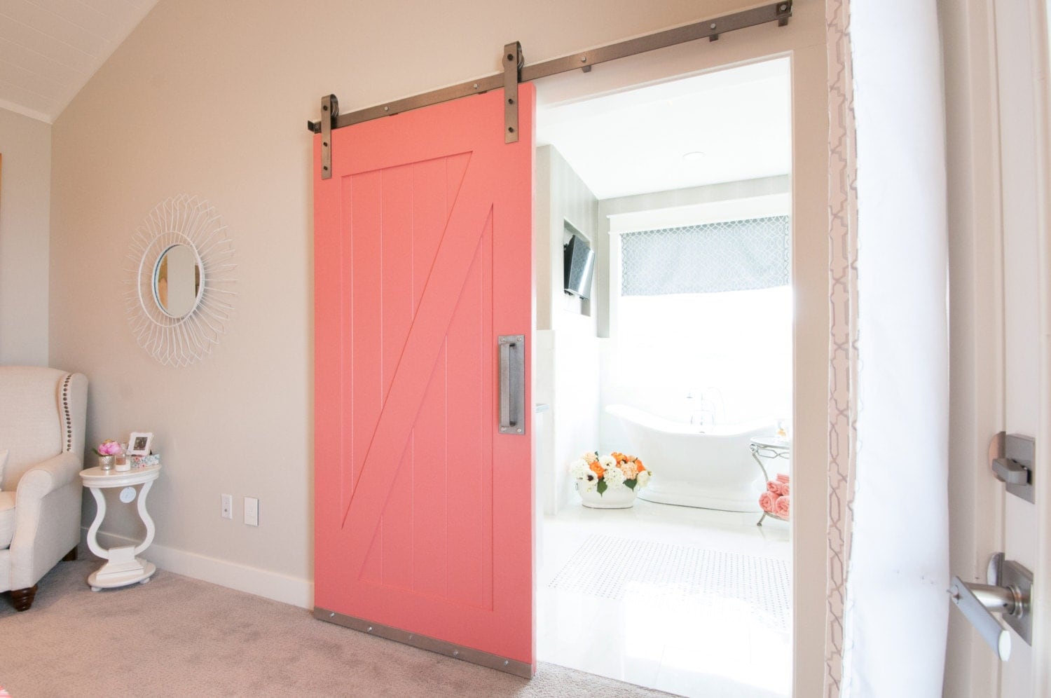 Industrial/Classic Sliding Barn Door Closet Hardware