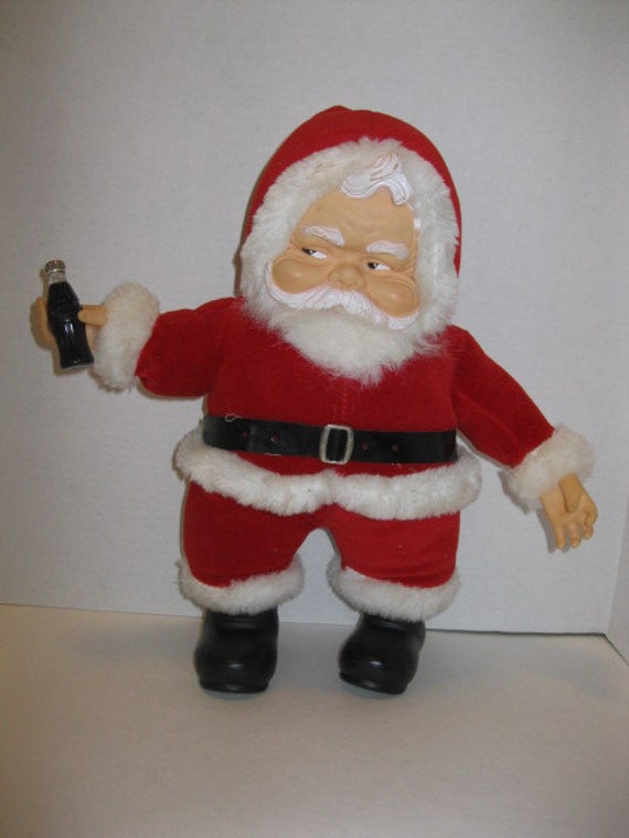 antique coca cola santa doll