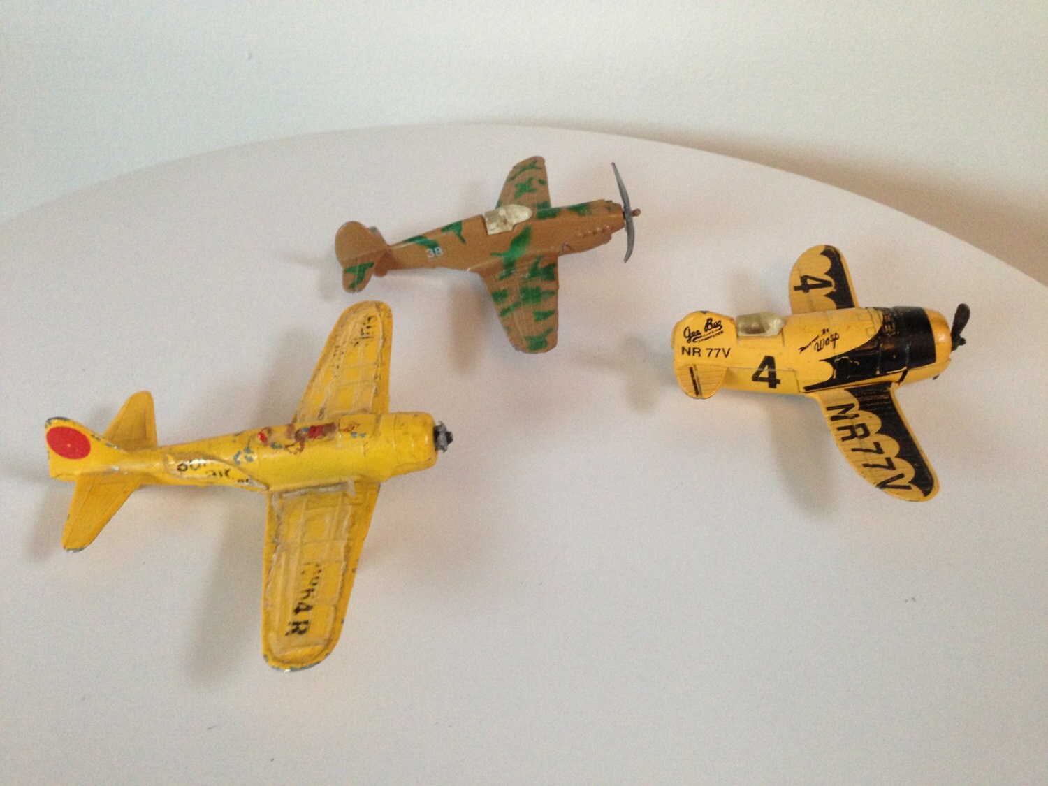old metal toy planes