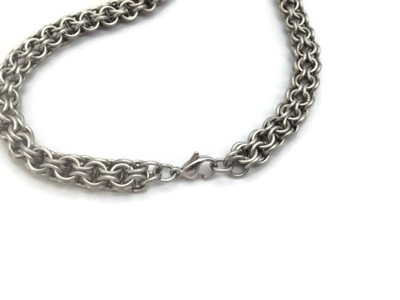 Men's Stainless Steel Neck Chain Masculine Chainmaille