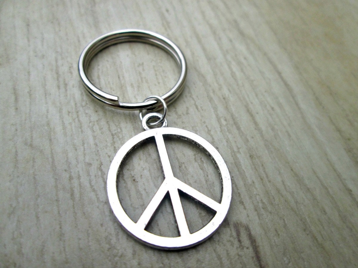 Peace Sign Key Chain Party Favors Wedding Favors by