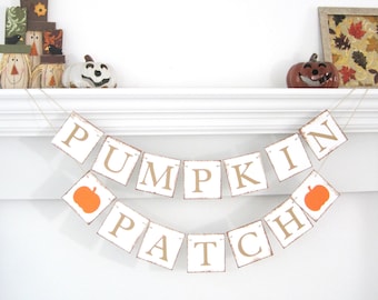 Halloween banner, pumpkin patch banner, halloween decor, halloween decoration, fall decor, fall decorations, pumpkin banner, pumpkin sign