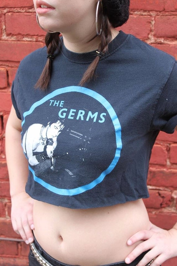 Germs Punk Band T-Shirt Crop Top