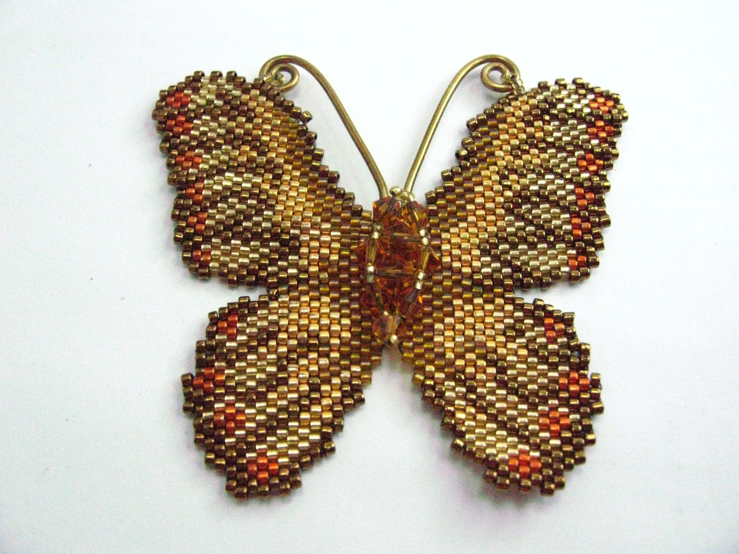 Tutorial Large Butterfly Peyote Pattern suitable for all levels. Make ...