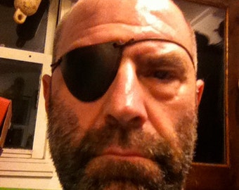Leather Eye Patch, handmade and finished.