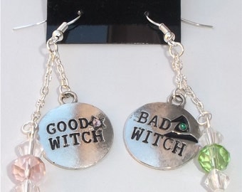 Good Witch Bad Witch Silver Earrings