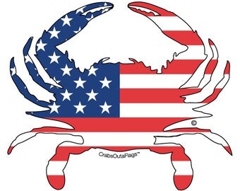 Popular items for crab flag on Etsy