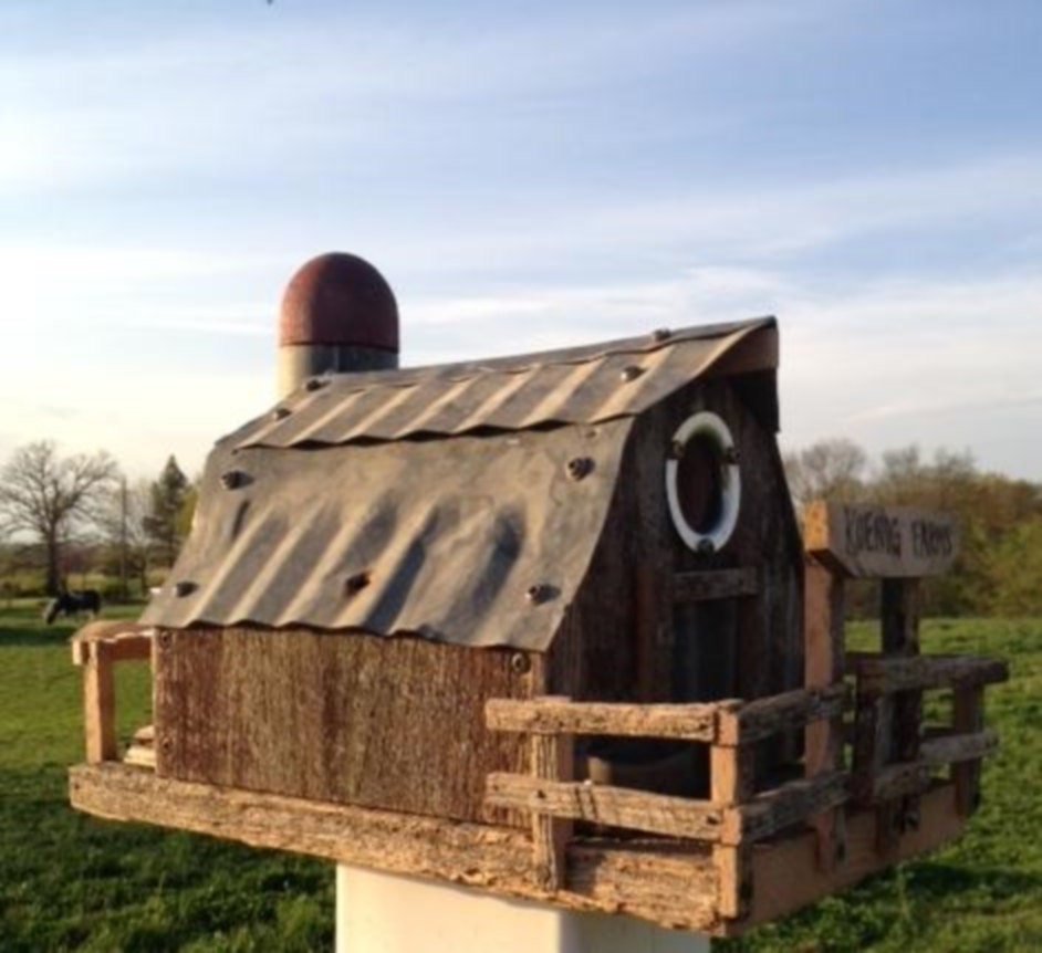 Birdhouse Reclaimed Barn Wood Rustic Barn by 