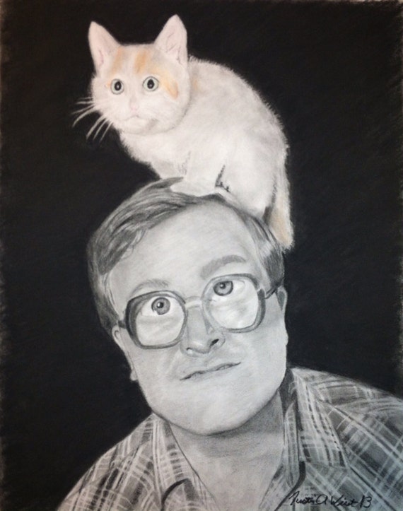 Bubbles Trailer Park Boys 11x14 Charcoal Drawing