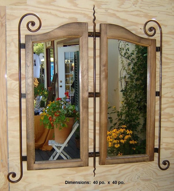 Items Similar To Rustic Mirror On Etsy   Il 570xN.595809953 4lp5 