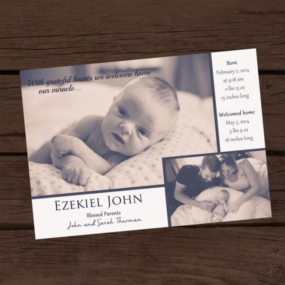 Items similar to Baby Announcement Print your own home our
