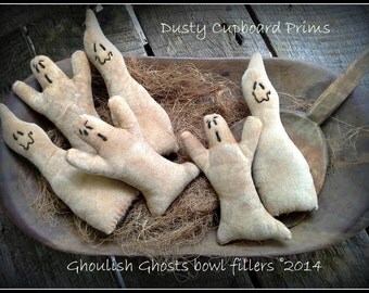 Ghoulish Ghosts Halloween Fall Bowl Fillers E pattern