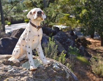 dalmatian fire dog statue