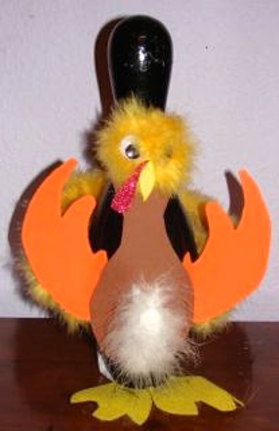 Items similar to Thanksgiving Turkey Bowling Pin on Etsy