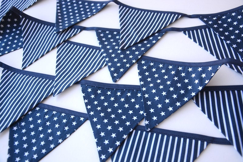 Blue nursery decor navy blue baby shower baby boy fabric
