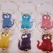 Cat Wine Charms, House Warming Gifts, Glass Art Beads Set of 6, Kittens, Cute Glass Markers, Kitty Cats, Cat Lady, Gifts for Cat Lovers