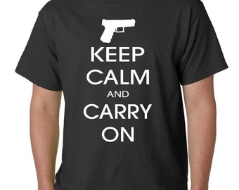 keep calm and carry on gun