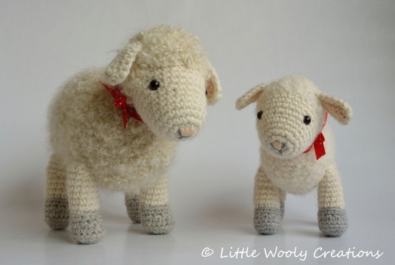 Crochet Pattern Cora the Sheep and Sofie the little lamb (US Terms)