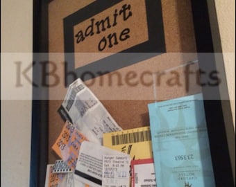 Ticket Keepsake Shadow Box - Ticket Saver - Shadow Box - Ticket Display